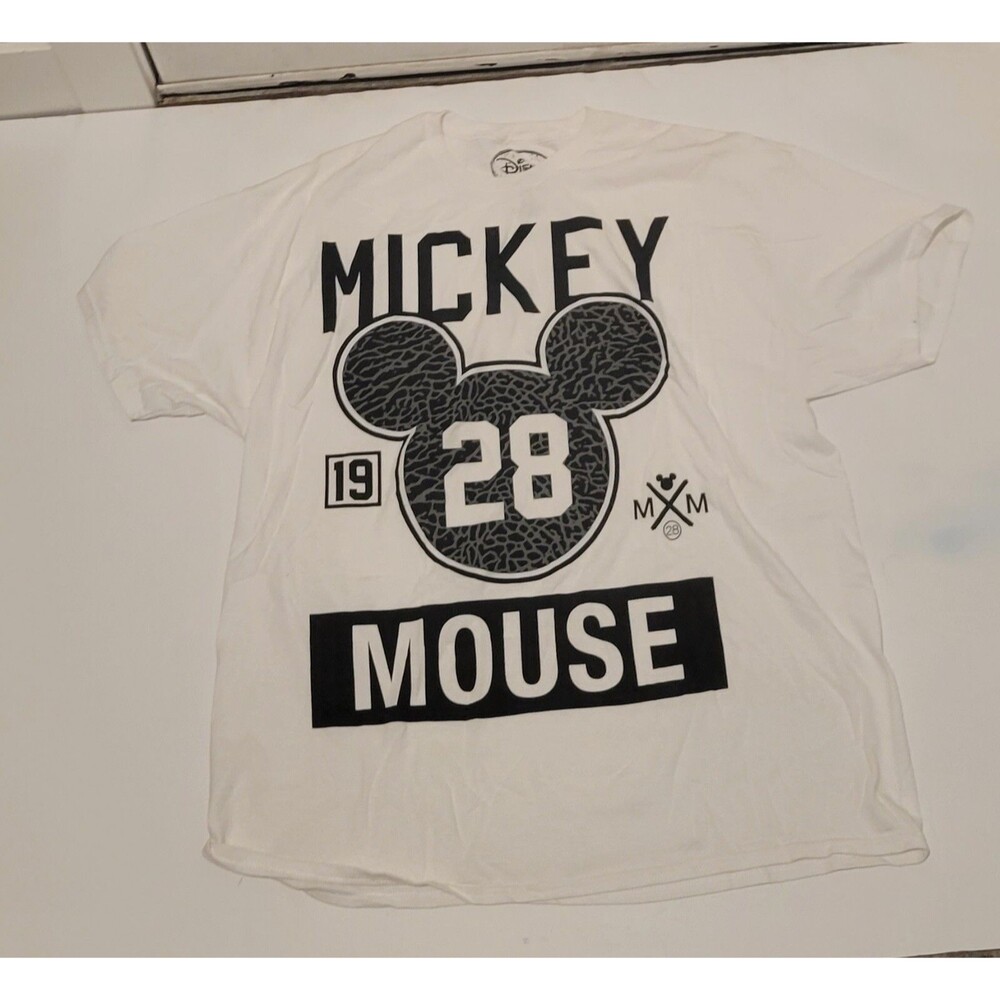 White Mickey Mouse Shirt 2XL